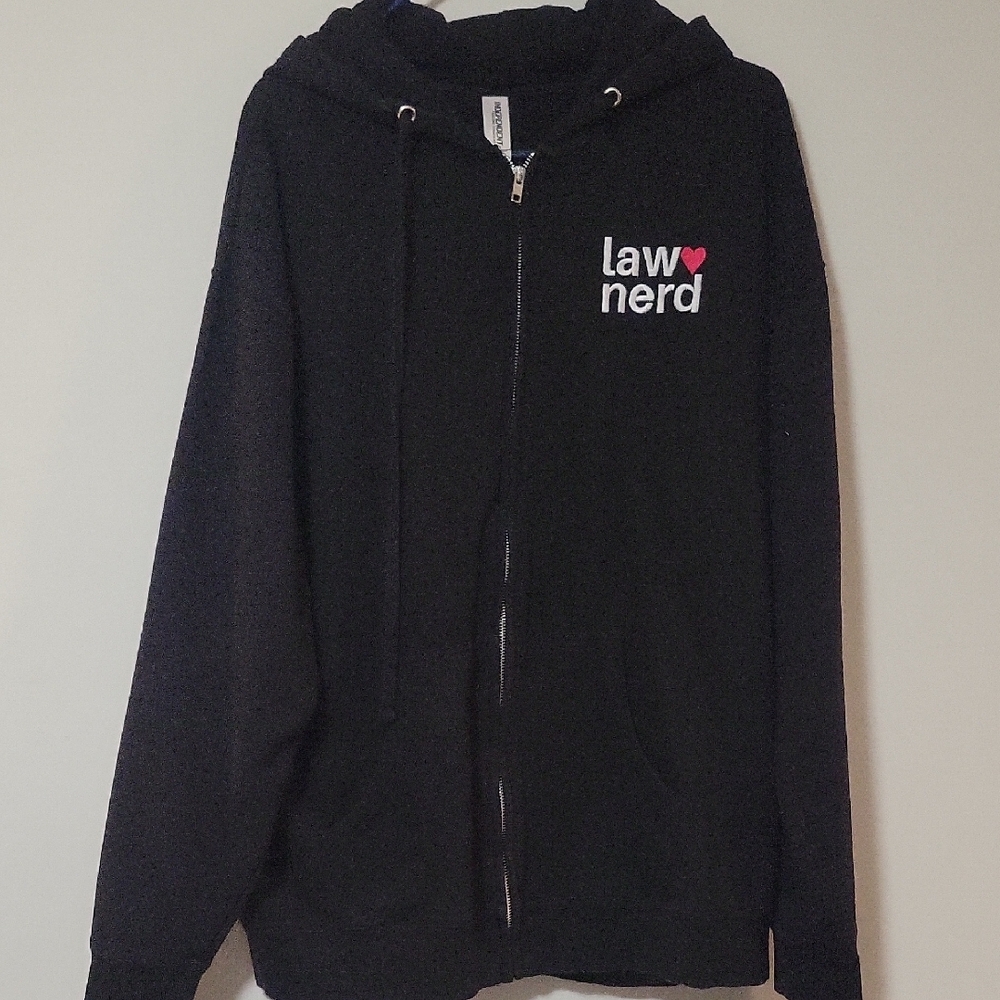 Black 'Law Nerd' Hoodie